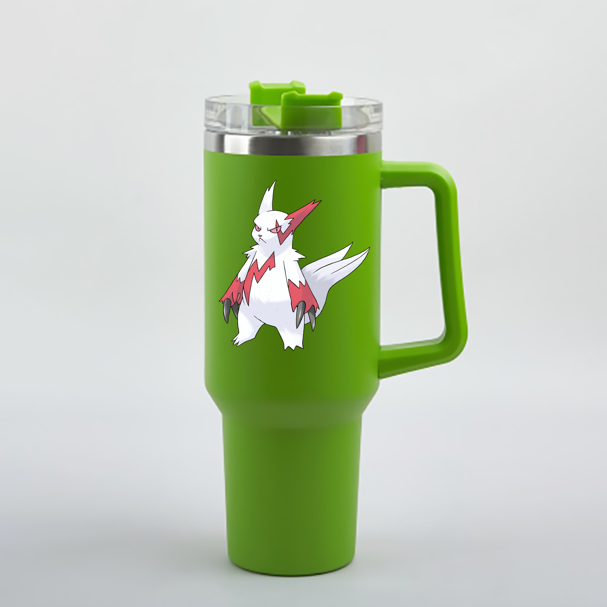 （画像用） ポケットモンスター Pokémon 1200mL車用タンブラー - クリスタルステッカー（プラスチックストロー付き）